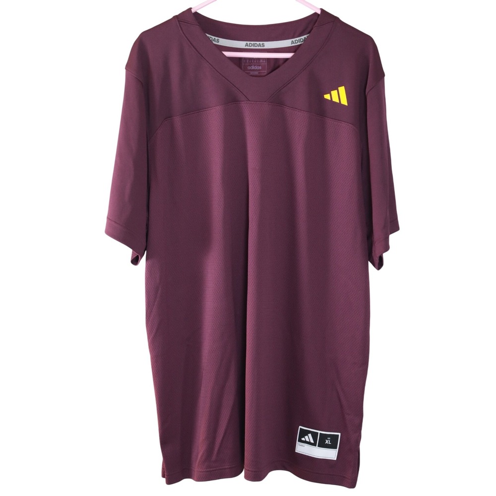 Adidas ASU Sun Devils Football Jersey Mens XL Maroon AEROREADY New with Tags